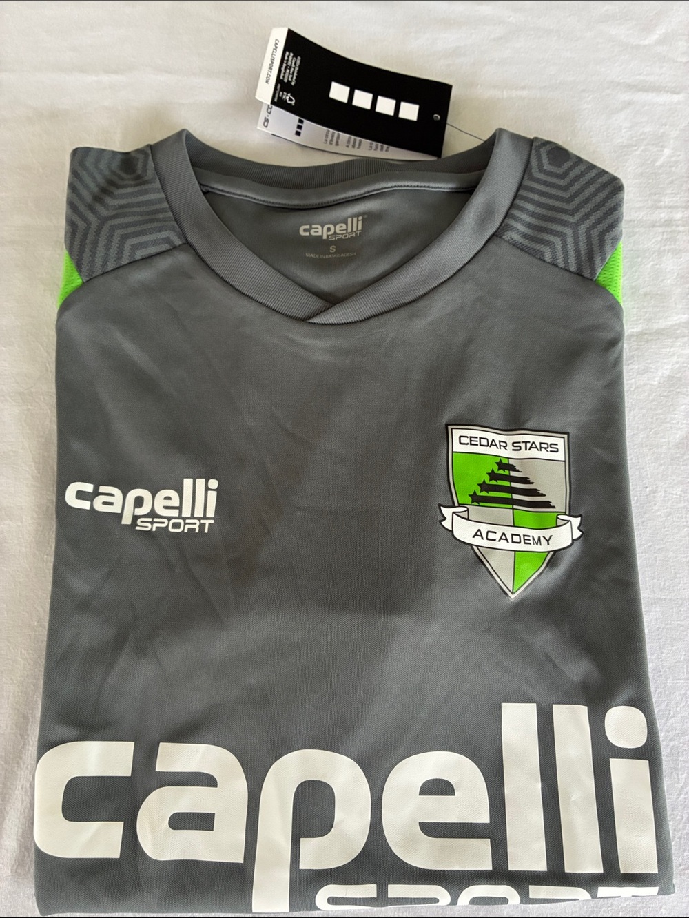 Capelli of New York Gray & Green Cedar Stars Academy Soccer Jersey
